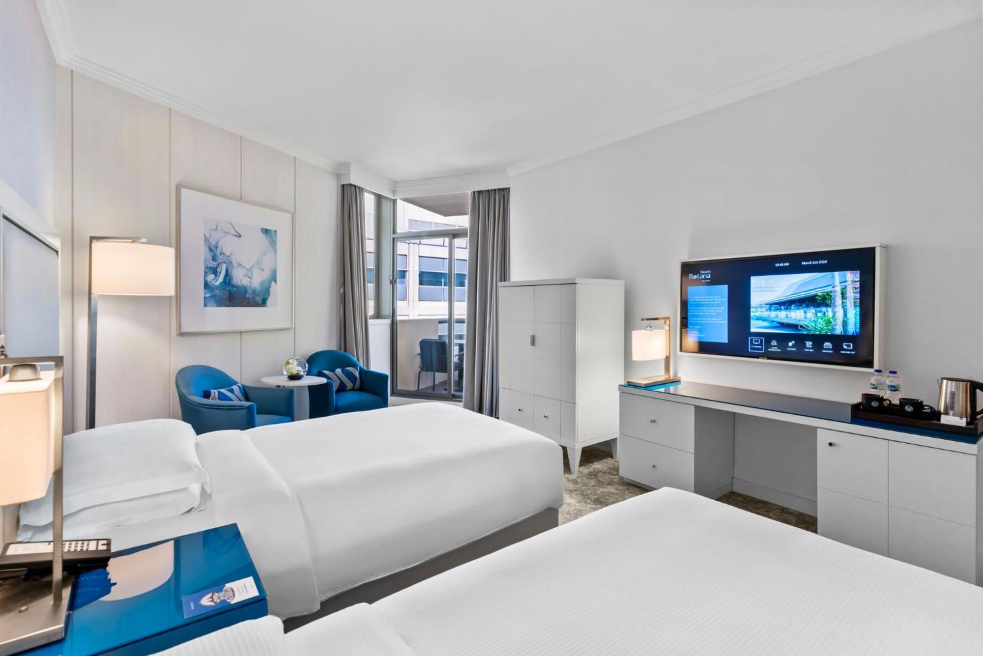 فندق الشاطىء روتانا - أبوظبي أبو ظبي المظهر الخارجي الصورة A guest room at the Hilton San Francisco